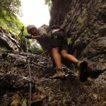 on Mauri e Miki Ferrata Burrone Giovanelli